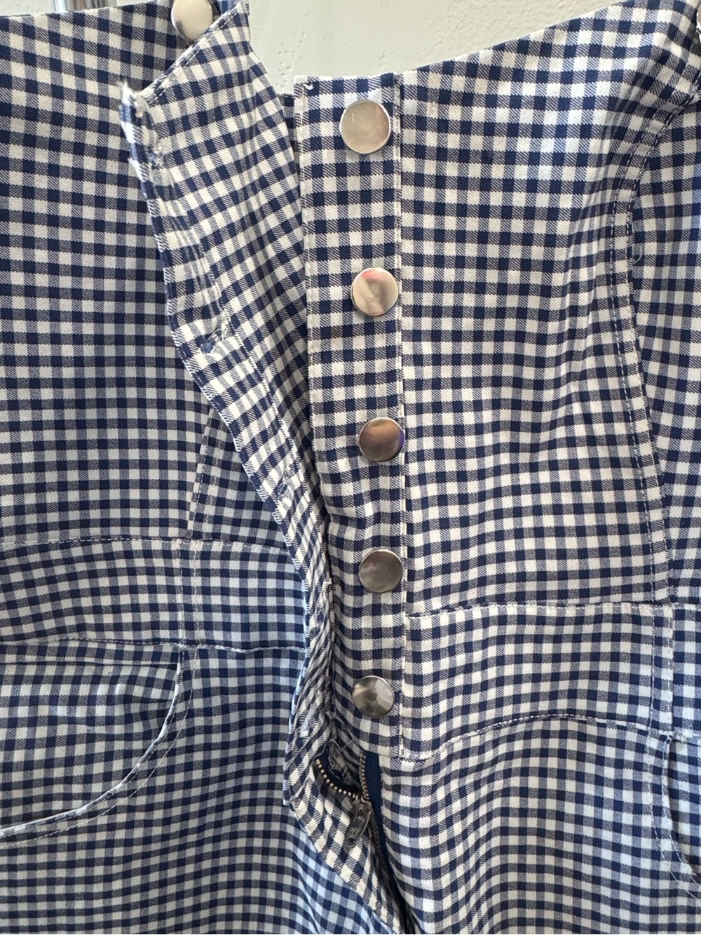 Unique Vintage Gingham Overalls - Picture 2 of 5
